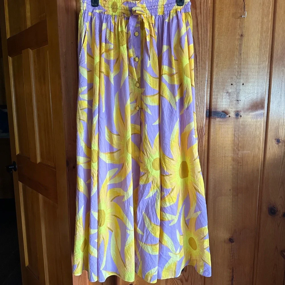 FARM RIO Cotton Maxi skirt sz medium - Picture 2 of 4